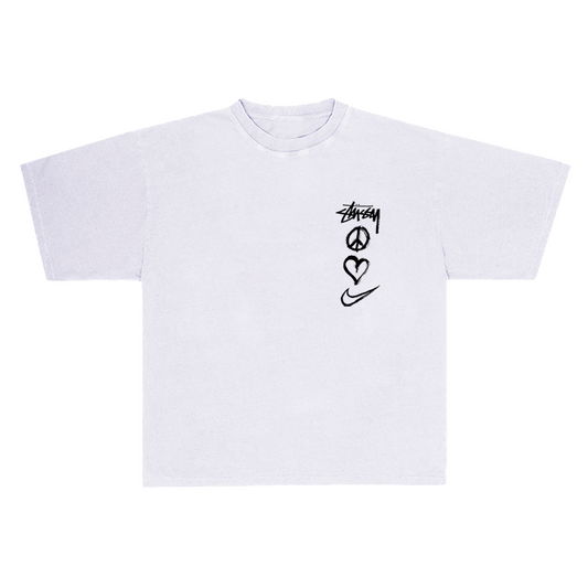 STÜSSY X NIKE PEACE,LOVE TEE